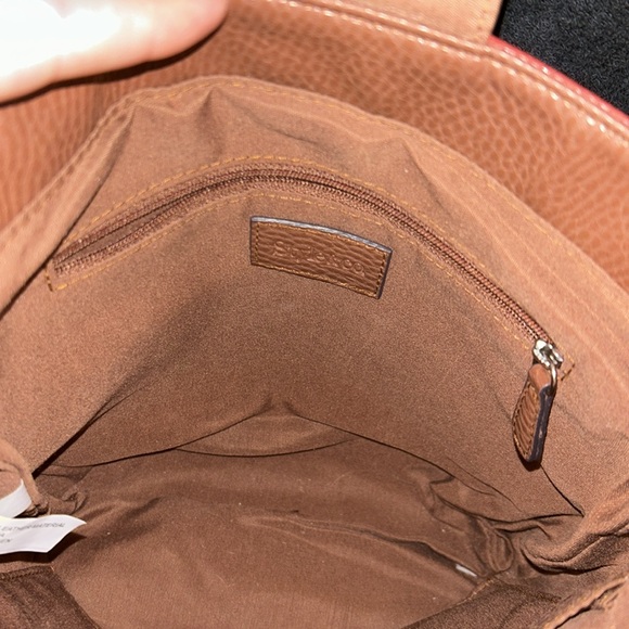 Red and brown leather Crossbody bag - Picture 5 of 5